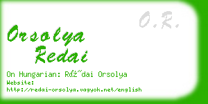 orsolya redai business card